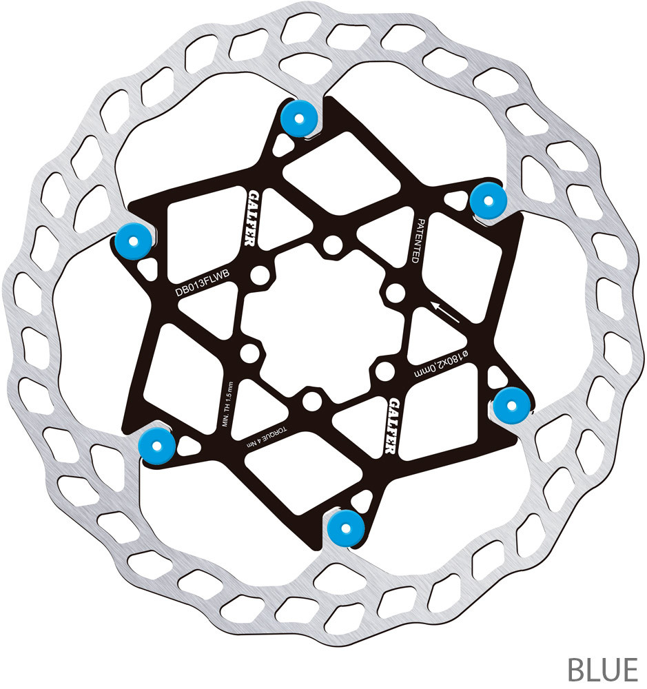Brzdový kotouč Galfer Floating Průměr: 180 mm, Barevná varianta: Modrá