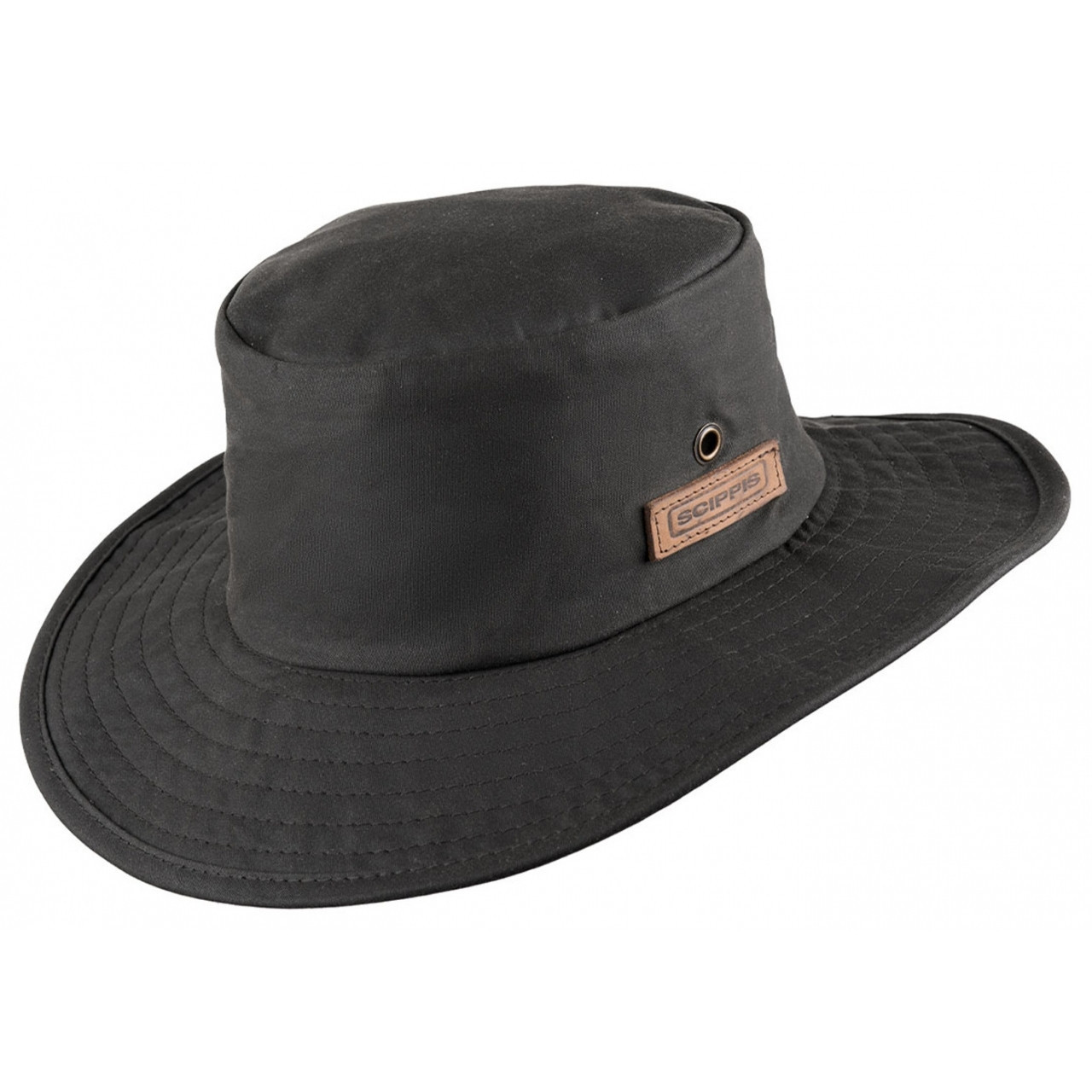 Klobouk bavlněný Scippis Oilskin Jack - černý, S