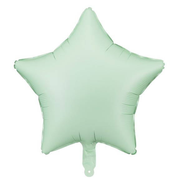 Balónek fóliový Hvězda světle zelená 48 cm