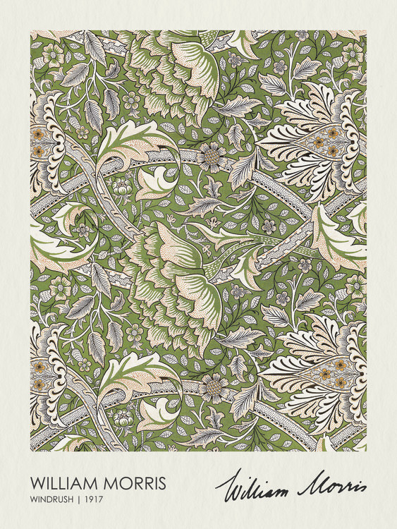 William Morris Obrazová reprodukce Windrush (1917), William Morris, 30 × 40 cm