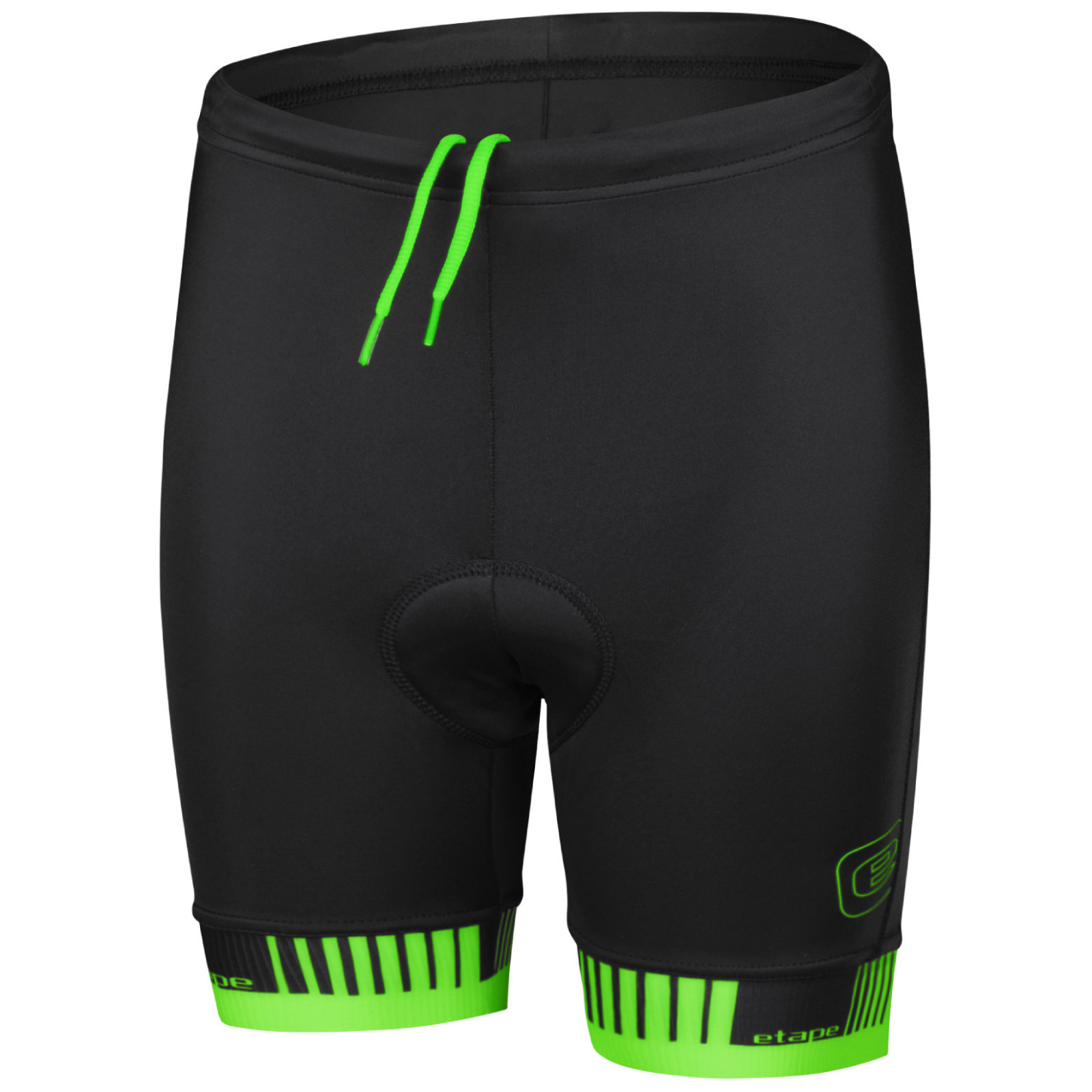 Dětské cyklistické kraťasy Etape Junior 2.0 Dětská velikost: 152-158 / Barva: černá/zelená