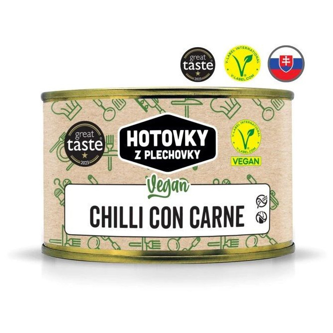 Hlavní jídlo Hotovky z plechovky VEGAN Chili con carne 400g