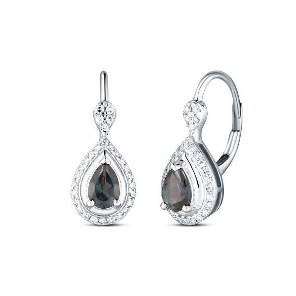 Náušnice s topazem 334-958-LT5754 3.60g