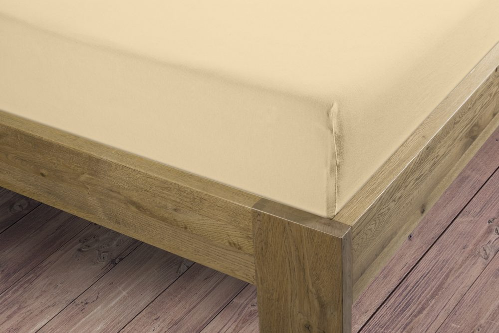 Bierbaum jersey prostěradlo natur - 140-160 x 200 cm