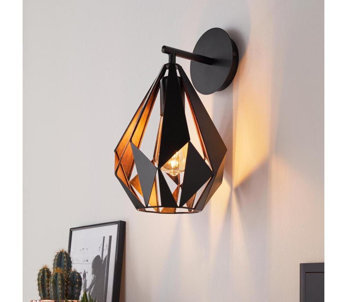 Eglo Eglo 49992 - Nástěnné svítidlo CARLTON 1 1xE27/60W/230V