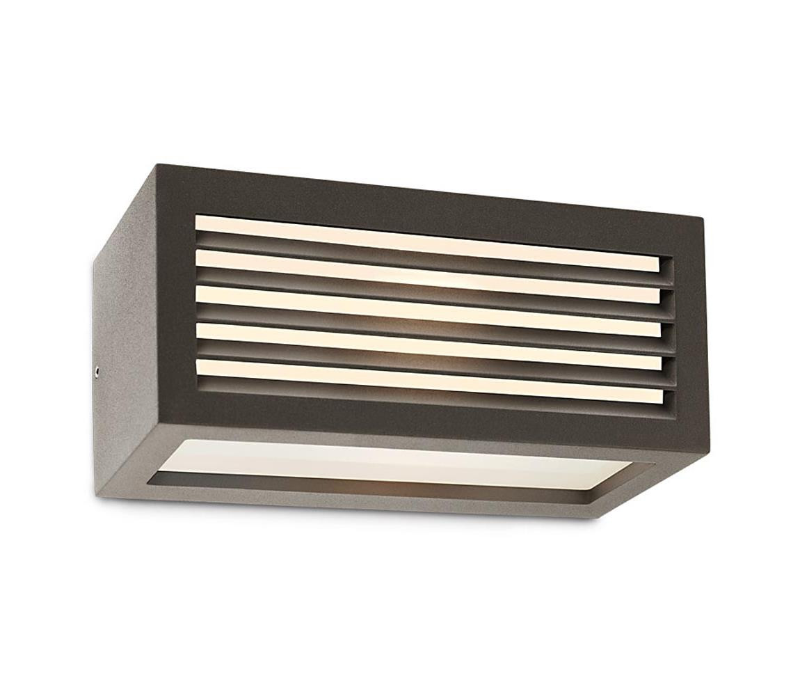 Redo Redo 9898 - Venkovní nástěnné svítidlo BRICK 1xE27/23W/230V IP54 šedá