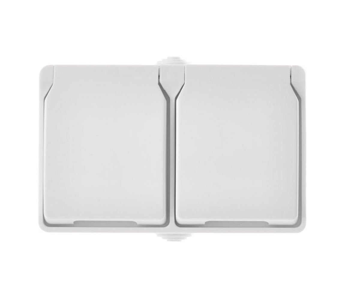 Venkovní zásuvka 2xFRENCH 250V/16A IP44