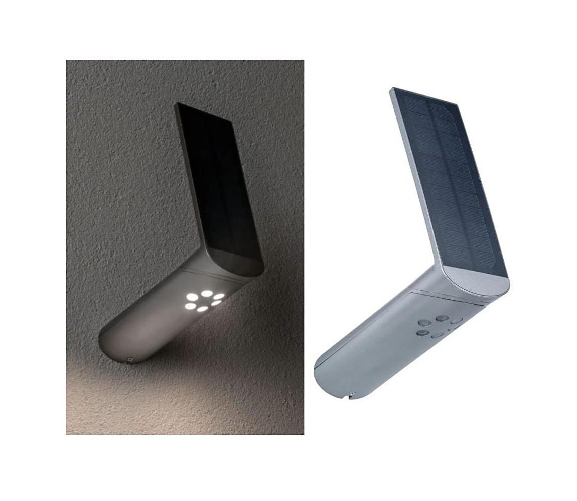 Paulmann Paulmann 94261 - LED/1,2W IP44 Solární nástěnné svítidlo se senzorem ILIAS 3,7V