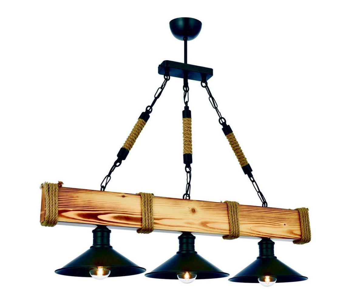 Lustr na řetězu KUTUK 3xE27/60W/230V