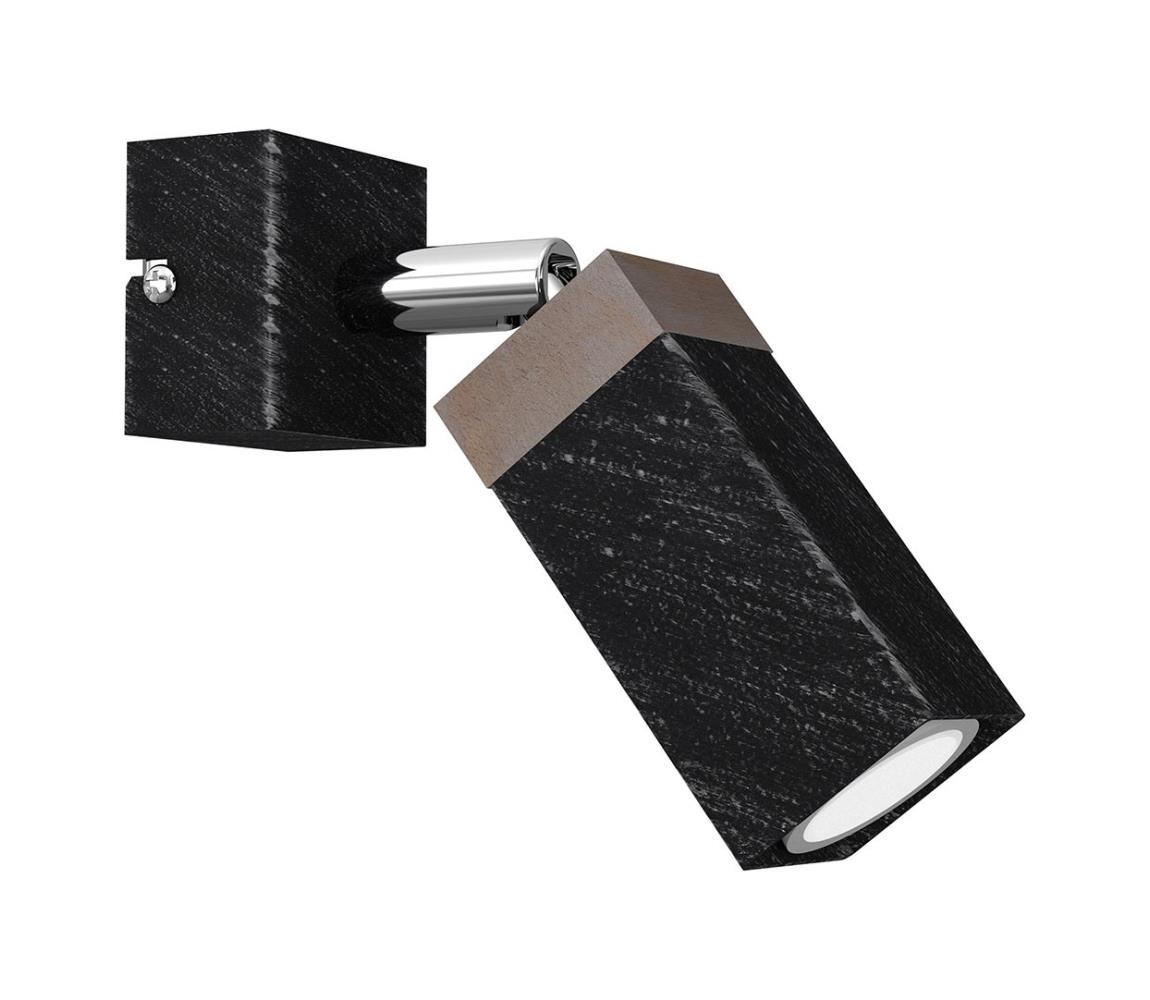 Nástěnné bodové svítidlo SOLO 1xGU10/MR11/40W/230V černá