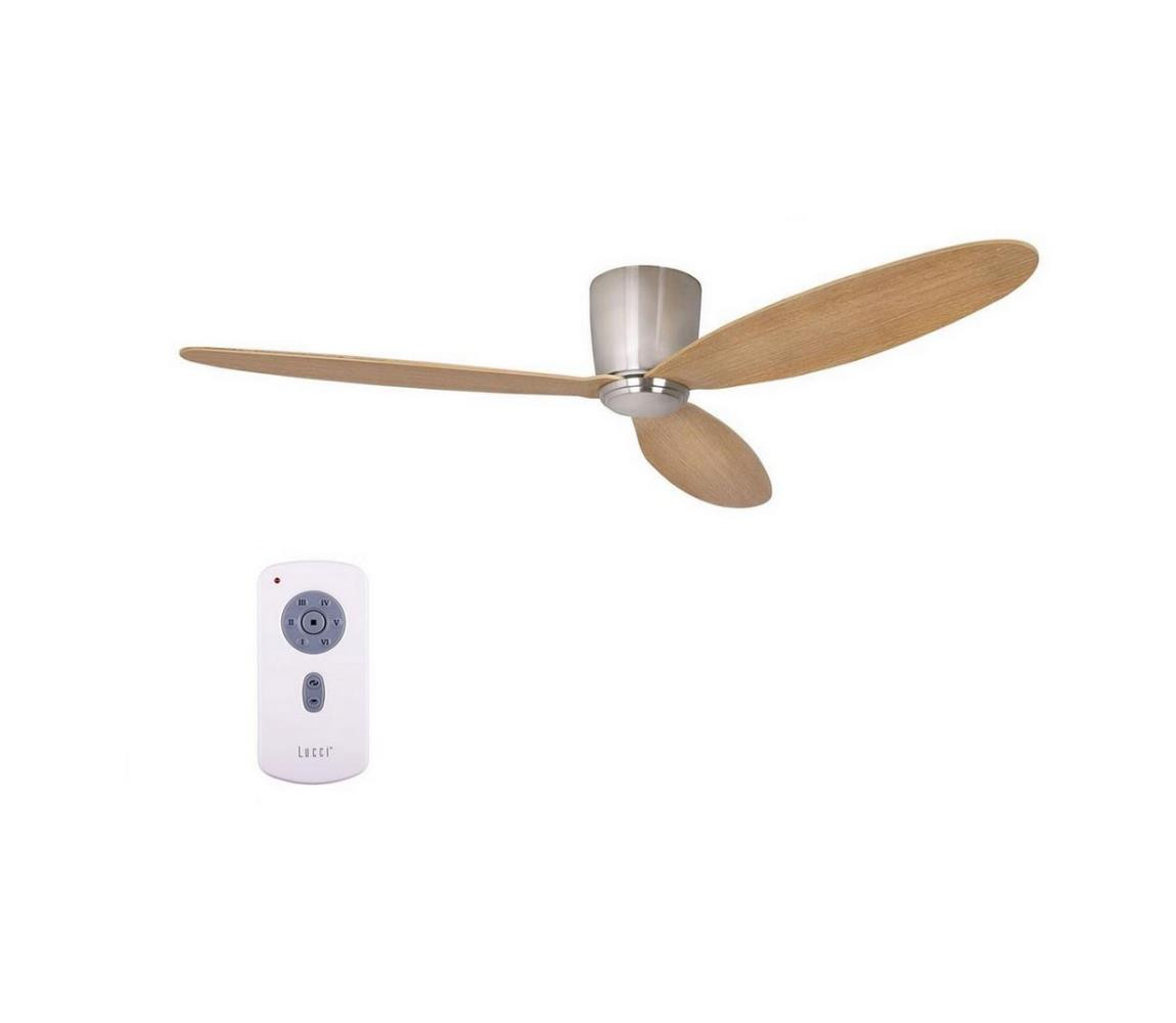 Lucci air Lucci air 210519 - Stropní látor AIRFUSION RADAR chrom/dřevo + DO