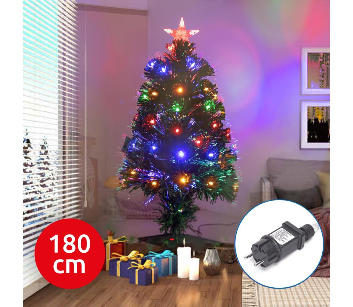 B.V.  - LED Venkovní vánoční stromek LED/6W/230V 180 cm IP44 multicolor