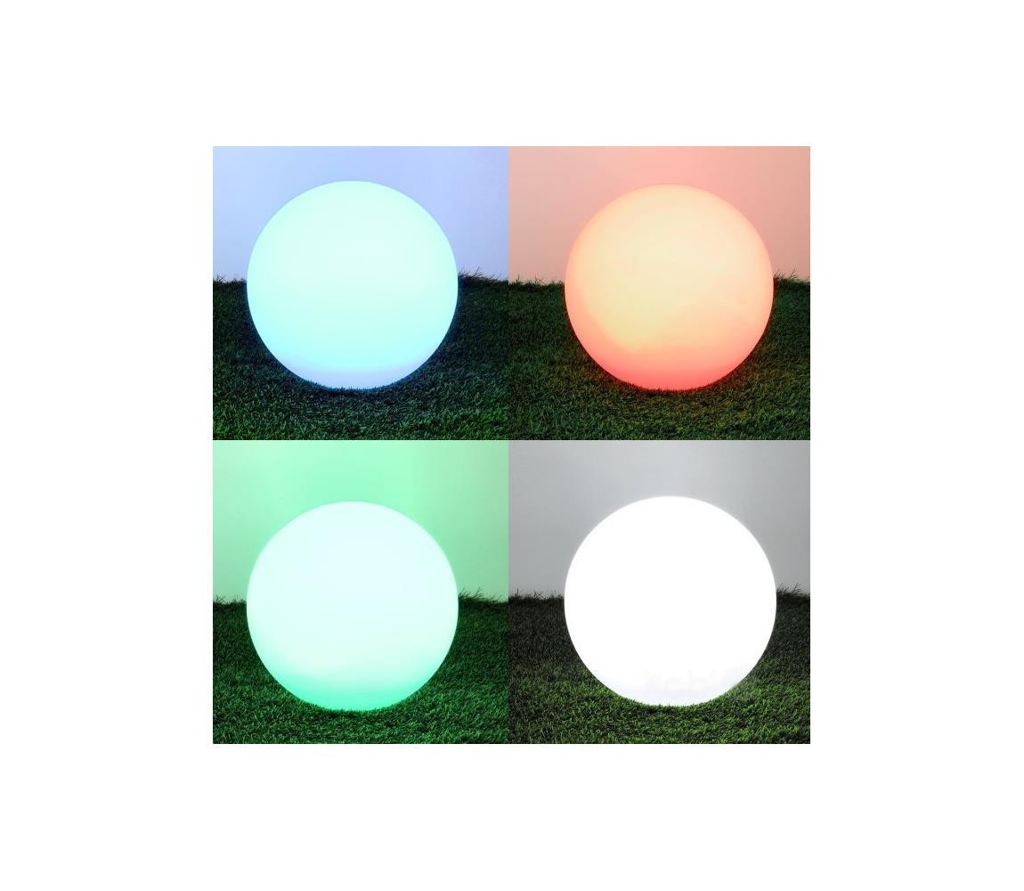 LED RGB Stmívatelná solární lampa LED/5W/3,7V 3000K IP54 pr. 30 cm