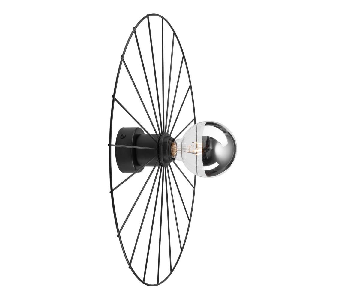 Nástěnné svítidlo MONTANA 1xE27/15W/230V pr. 45 cm černá