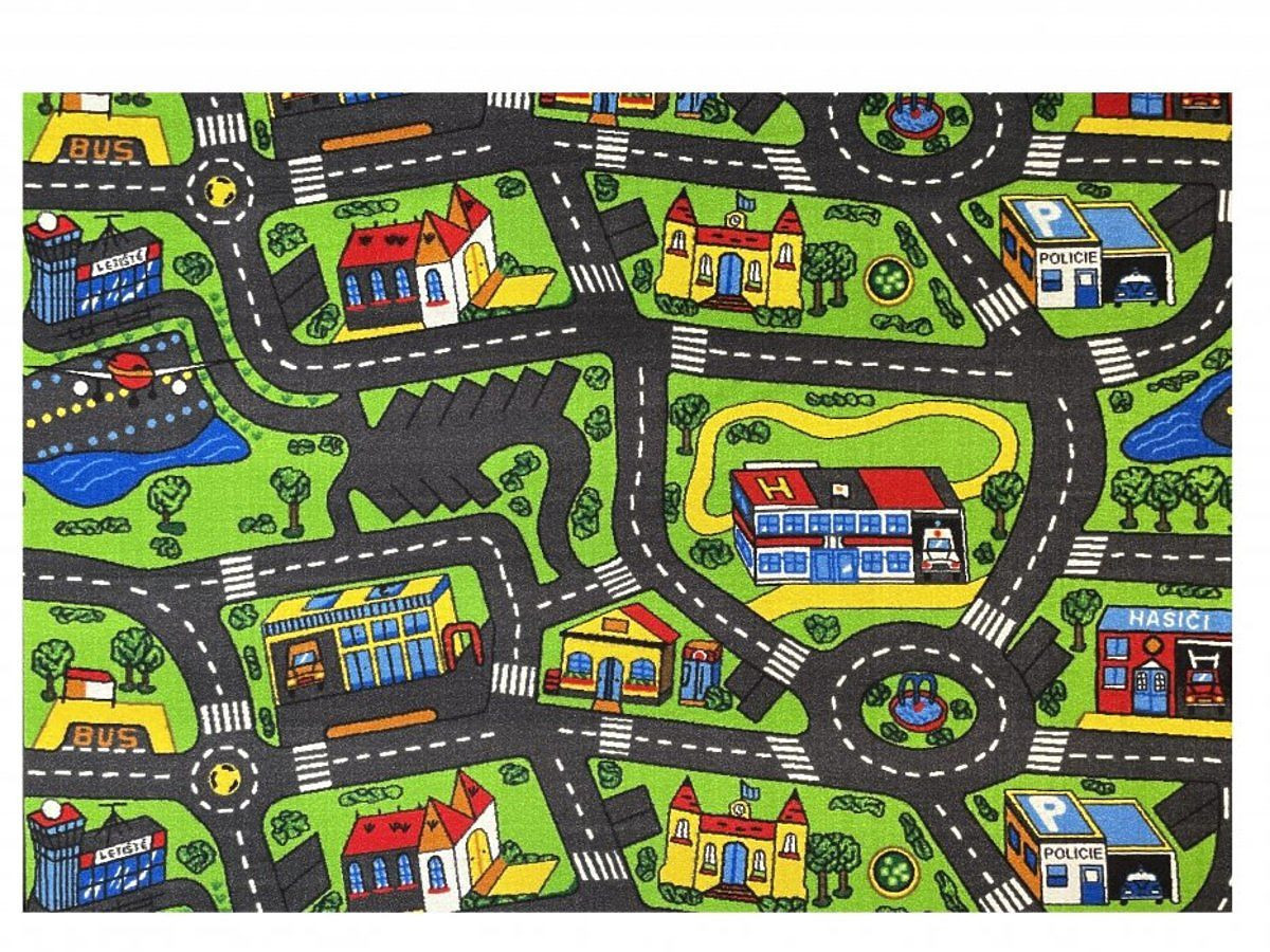 Koberec Ourbaby City life 33354-0 obdélník 133x165 cm zelená