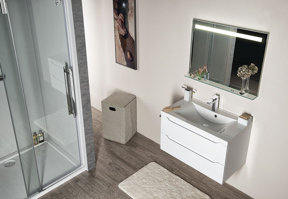 Sapho Koupelnový set WAVE 80, bílá