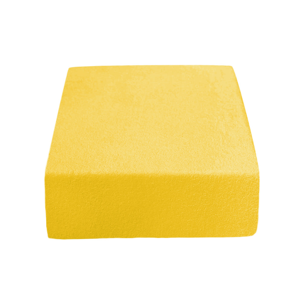 Luc Prostěradlo Froté Classic s gumkou – žluté 180 x 80 cm