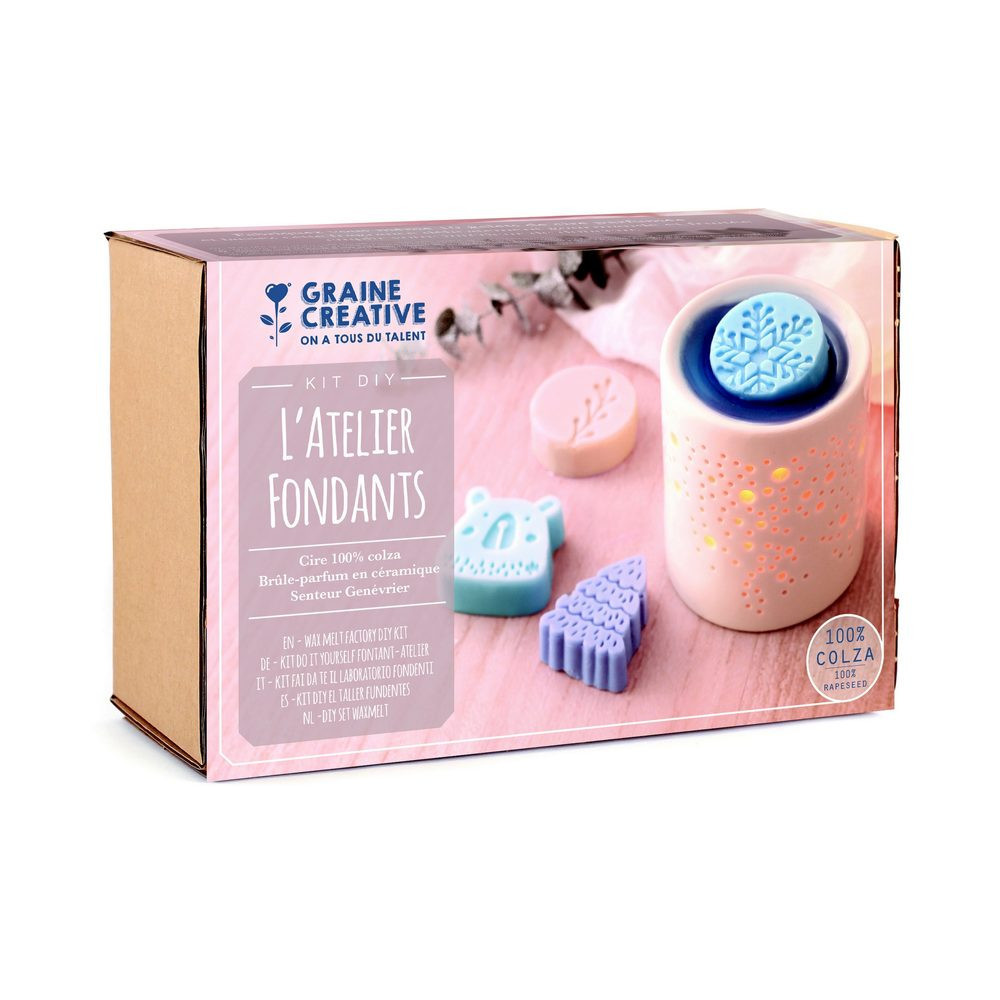Graine Creative Sada na výrobu vonných vosků s aromalampou se zimní tematikou - 1 sada