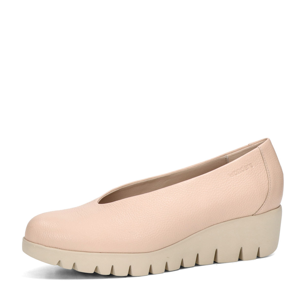 Wonders dámské kožené polobotky - světle růžové - 37