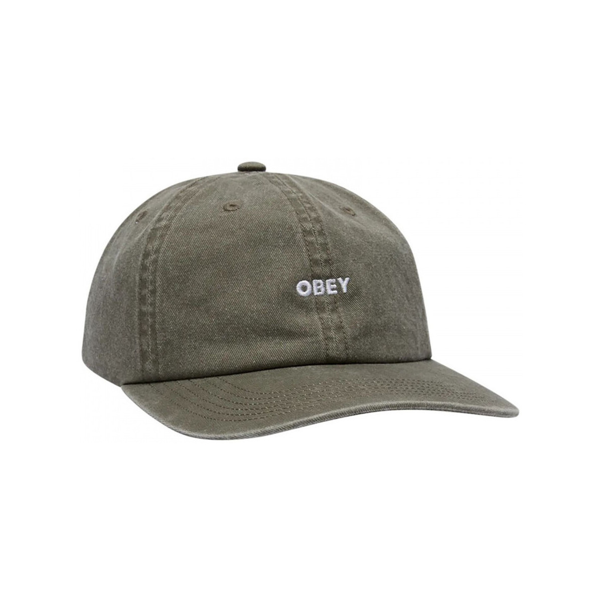 Obey  Pigment bold 6 panel strapback  Zelená