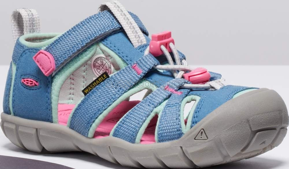 Dětské sandály Keen Seacamp II CNX children coronet blue/hot pink Velikost: 24