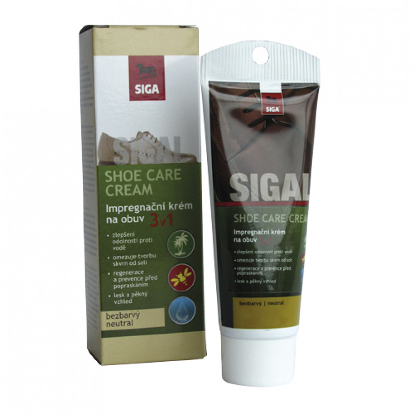 Impregnační krém na obuv Siga Care bez aplikátoru 50ml - bezbarvý