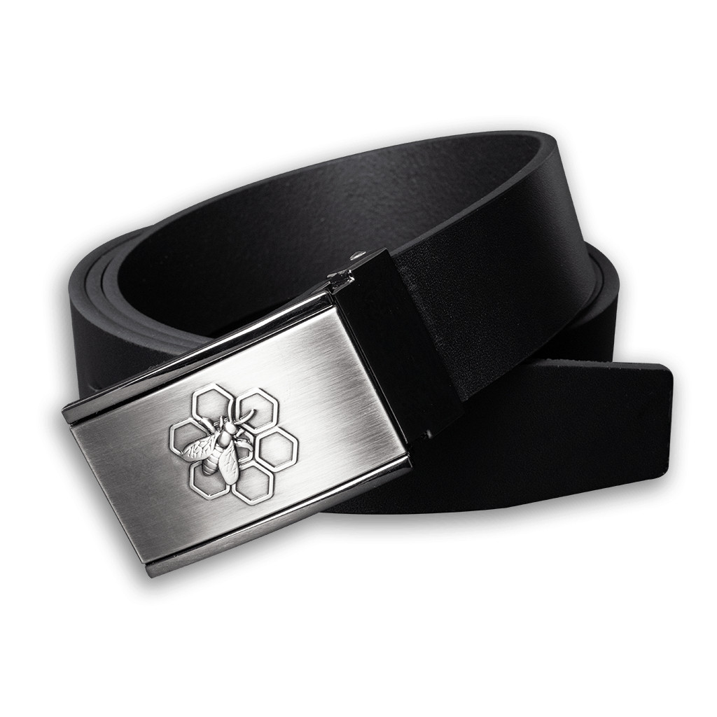 Opasek kožený včelařský Včelaři Patina 3,5 cm - černý, 100