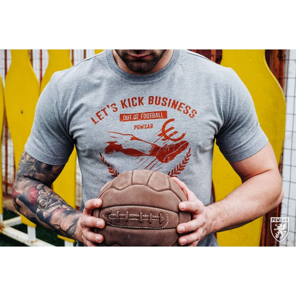 Triko PGwear Lets Kick - šedé, 3XL