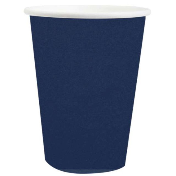Kelímky papírové tmavě modré 250 ml 10 ks