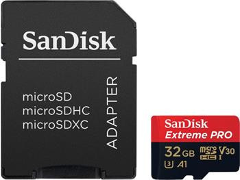 SanDisk Extreme Plus microSDHC 32GB 95MB/s + adaptér