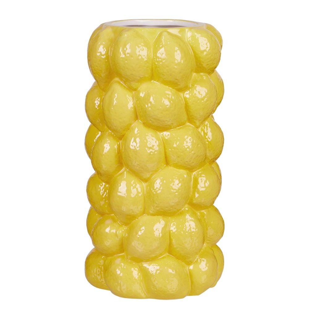 LEMON Váza 30 cm - žlutá