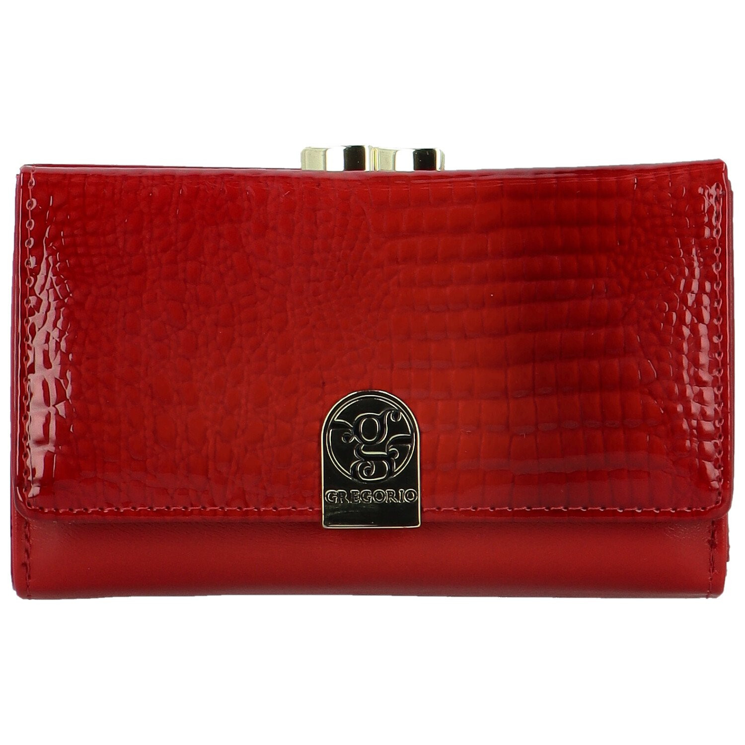 Luxusní dámská kožená peněženka Gregorio Bllandi, červená
