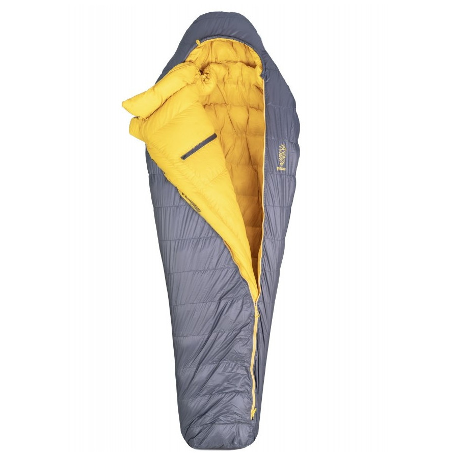 Péřový spacák Patizon DPRO 590 L (186-200 cm) Zip: Levý / Barva: šedá