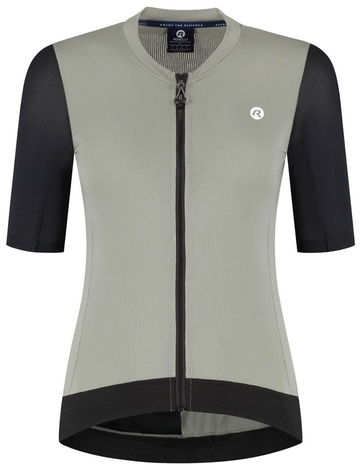 Dámský aerodynamický cyklodres Rogelli DISTANCE II s krátkým rukávem, béžovo-černý XS