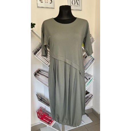 Khaki sportovní volnočasové šaty, Velikost 42, Barva Khaki My Style 0020321