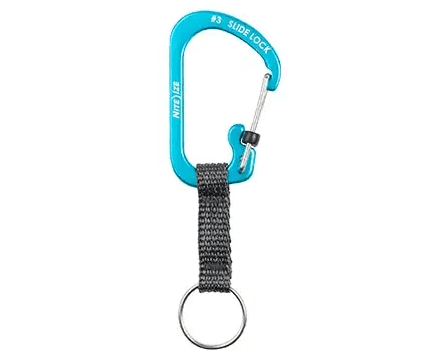 Klíčenka SlideLock Key Ring Aluminum - modrá