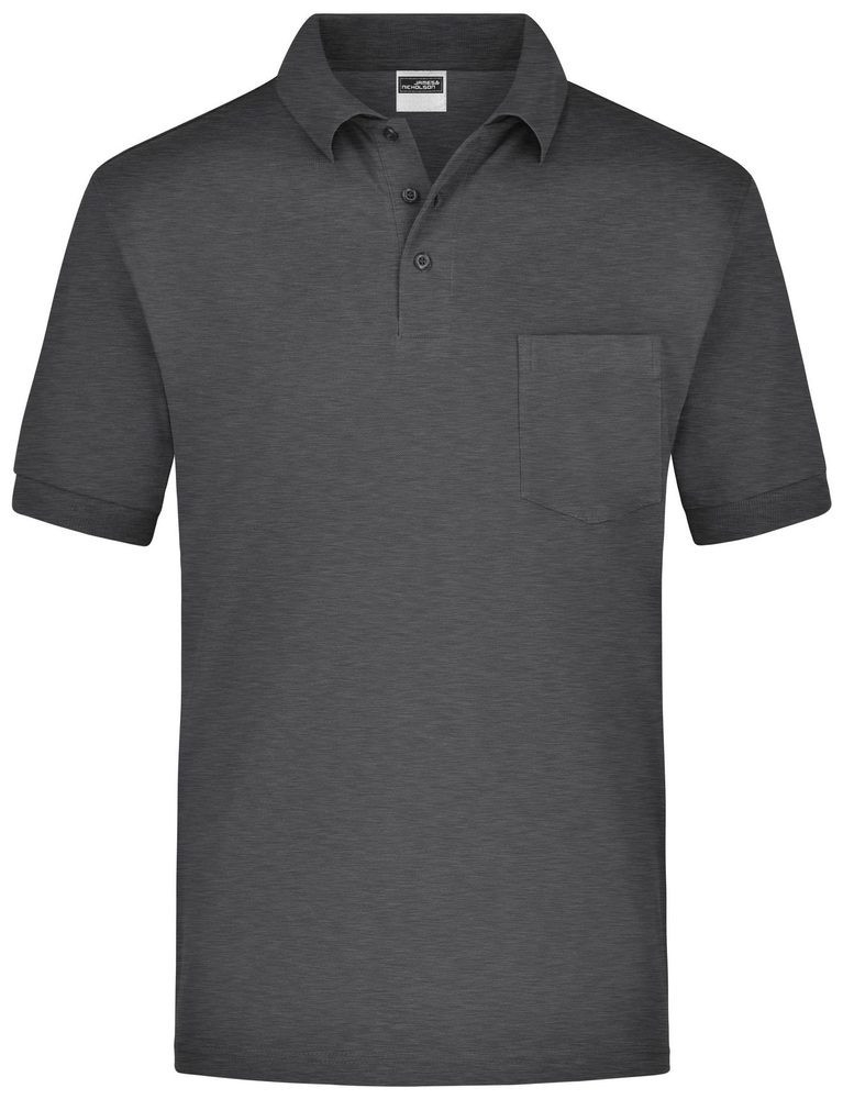 James & Nicholson (Daiber) Pánská polokošile s kapsičkou JN026 - Antracitový melír | L