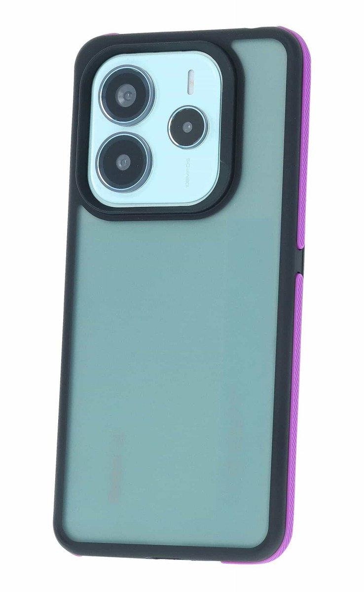 Kryt TopQ Xiaomi Redmi Note 14 5G tmavý s fialovým okrajem 135277