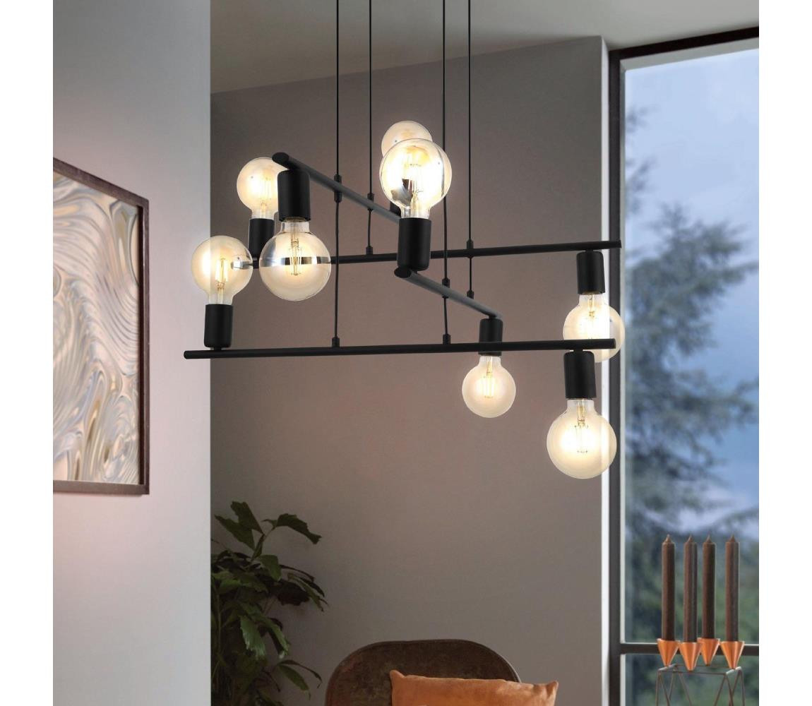 Eglo Eglo 98909 - Lustr na lanku MEZZANA 8xE27/40W/230V