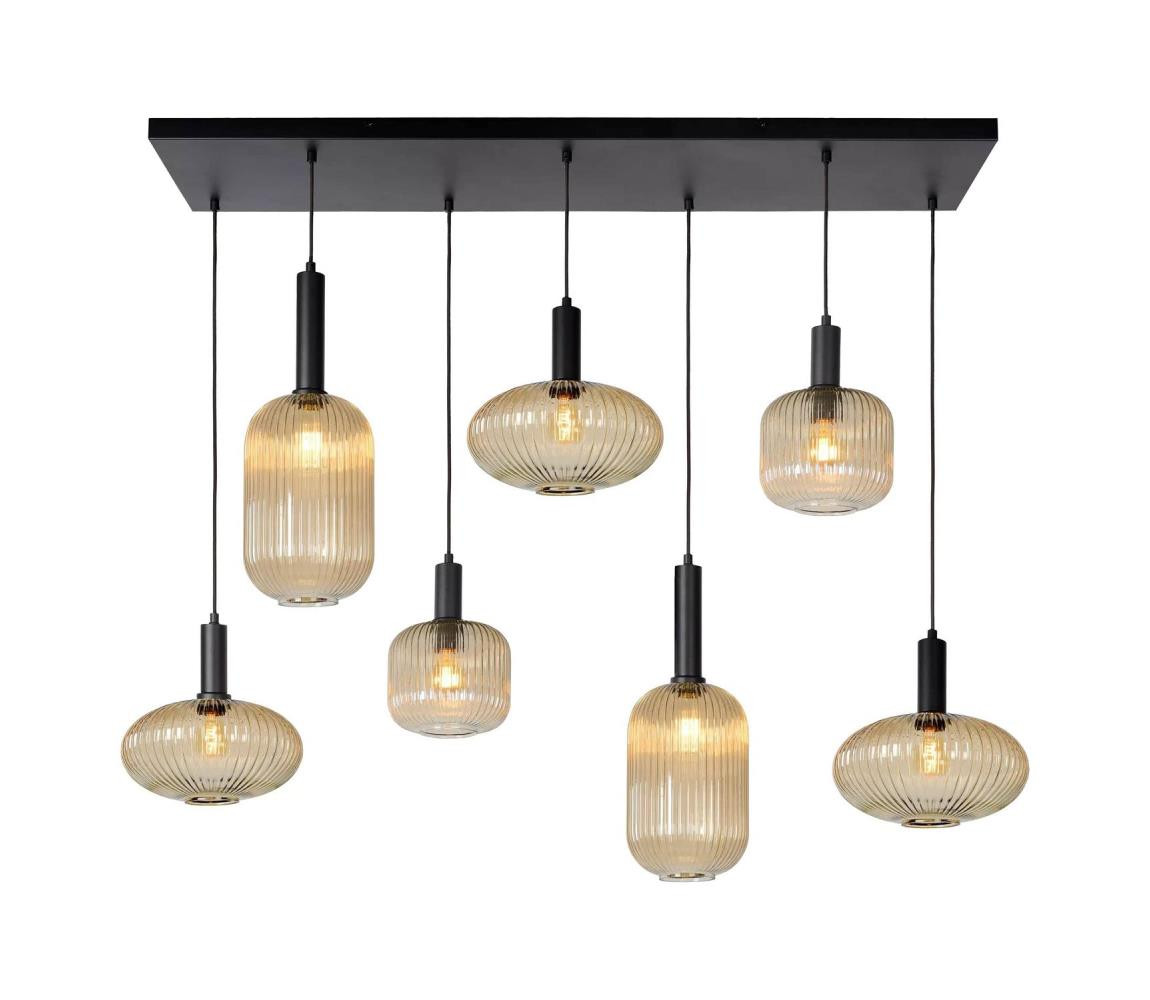 Lucide Lucide 45386/07/62 - Lustr na lanku MALOTO 7xE27/40W/230V