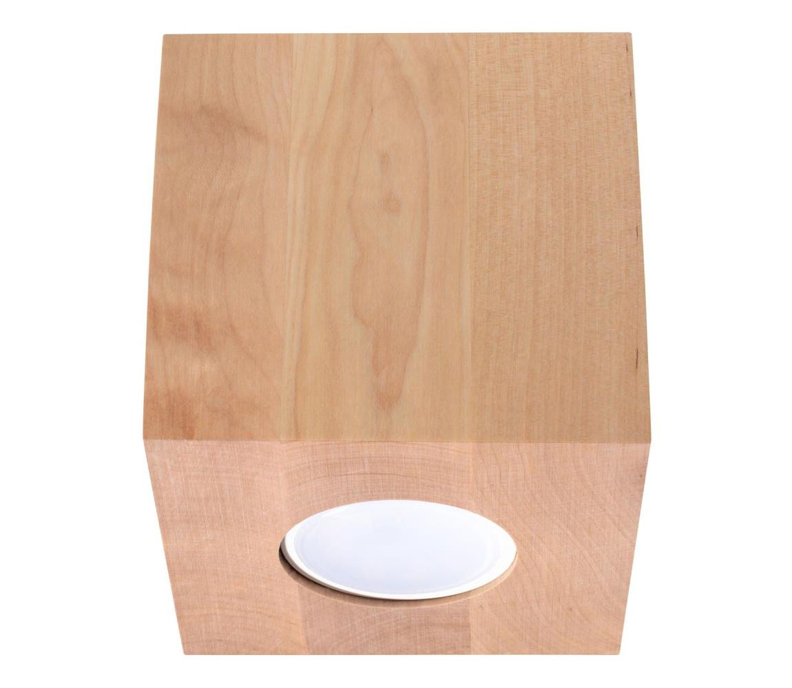 SL.0493 - Bodové svítidlo QUAD 1xGU10/10W/230V dřevo