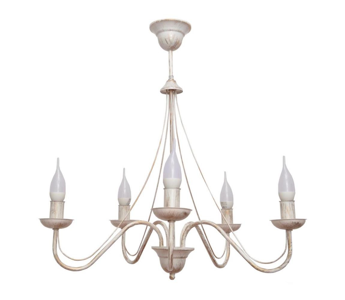 Lustr na tyči MALBO III 5xE14/10W/230V