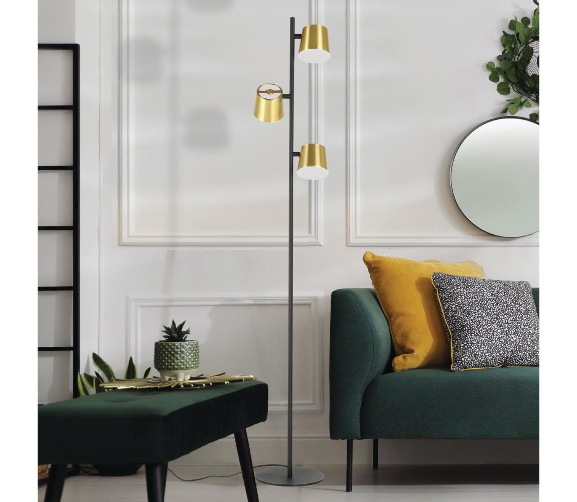 Eglo Eglo 39987 - LED Stojací lampa ALTAMIRA 3xGU10/4,6W/230V 3000K zlatá