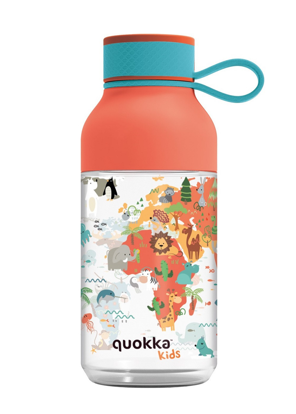 Dětská  láhev Ice, 430ml, Quokka, mapy