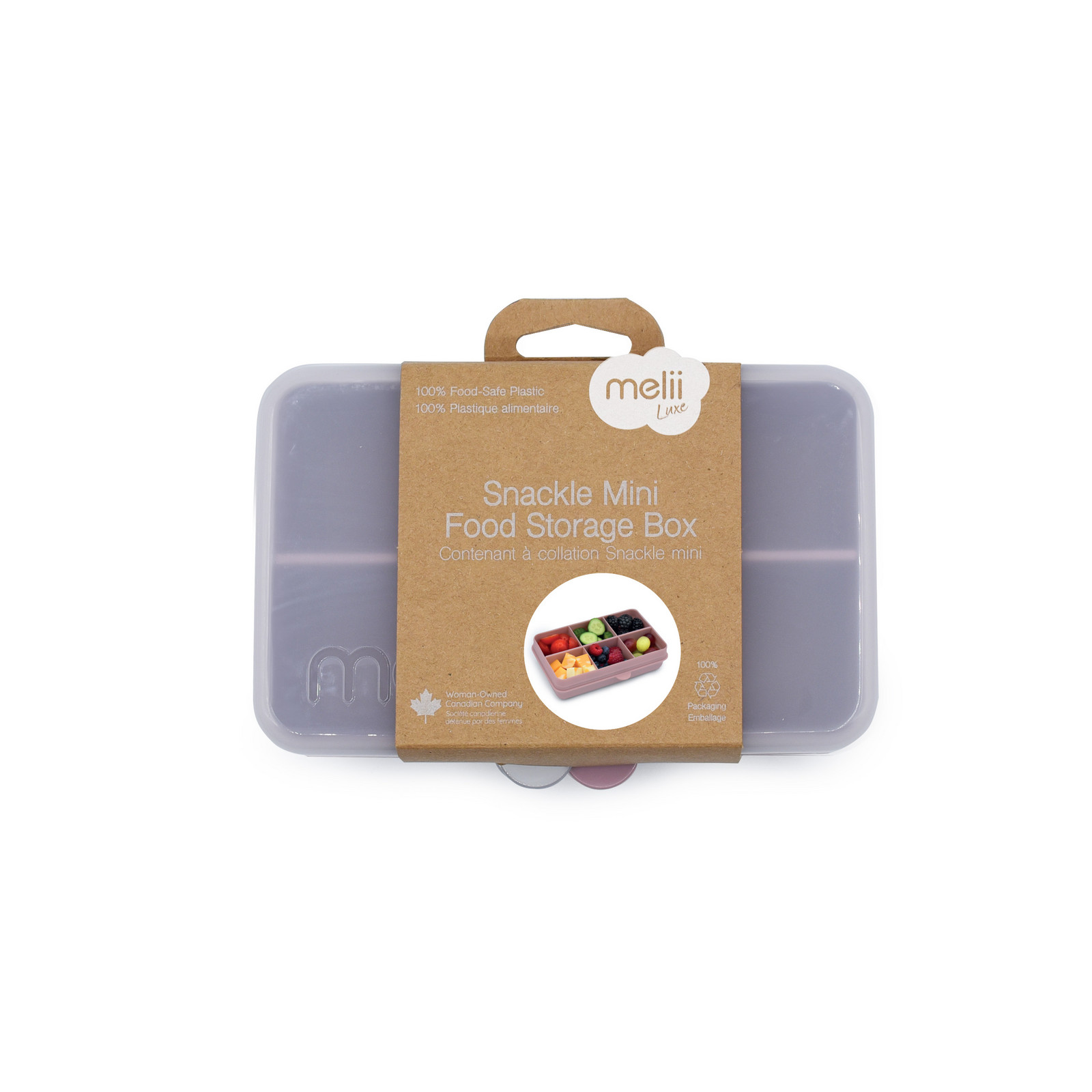 Melii Snackle Box krabička na svačinu mini - Luxe růžová