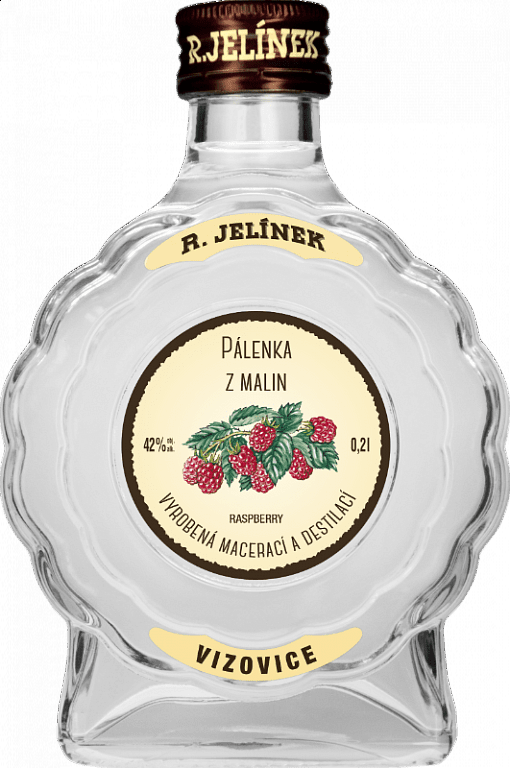Pálenka z malin 42 % 0,2 l Rudolf Jelínek