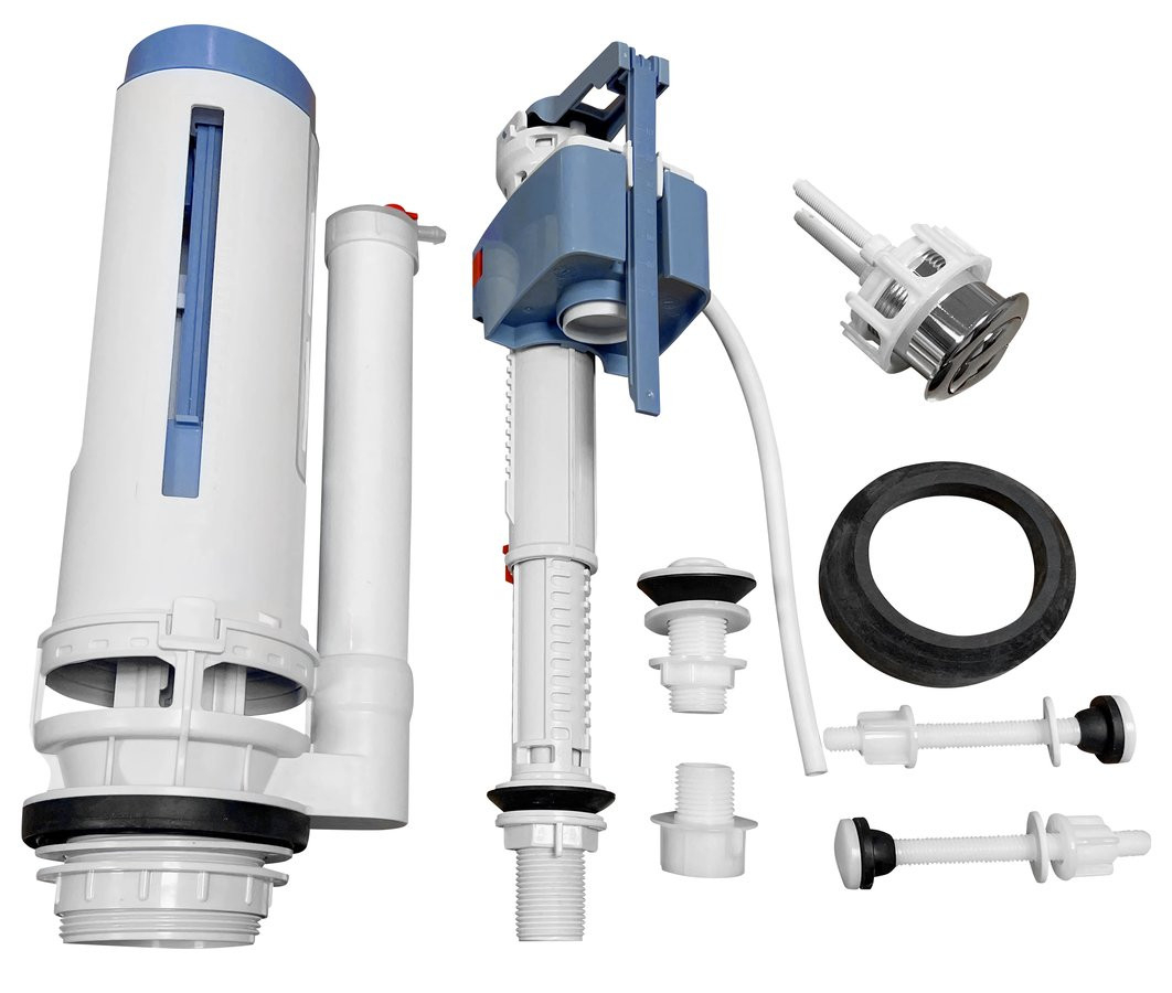 Sapho Splachovací souprava s DUAL tlačítkem 49mm, spodní napouštění 1/2