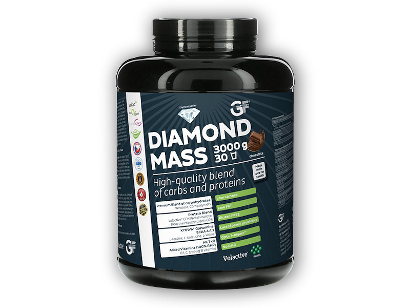GF nutrition Diamond MASS 3000g Varianta: chocolate