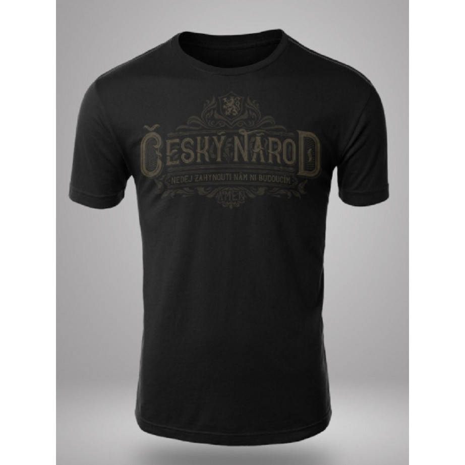 Triko pánské Česká krev Český národ - černé, XXL