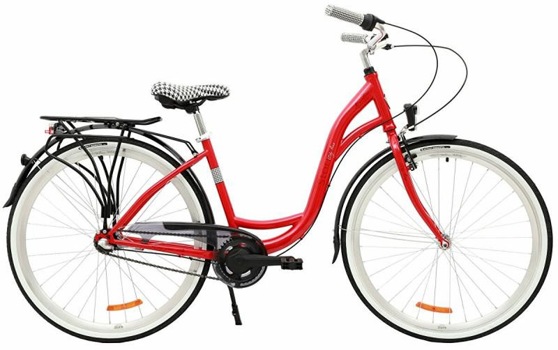 Storm Barcelona 28 3sp. rám 17 palců červené city kolo